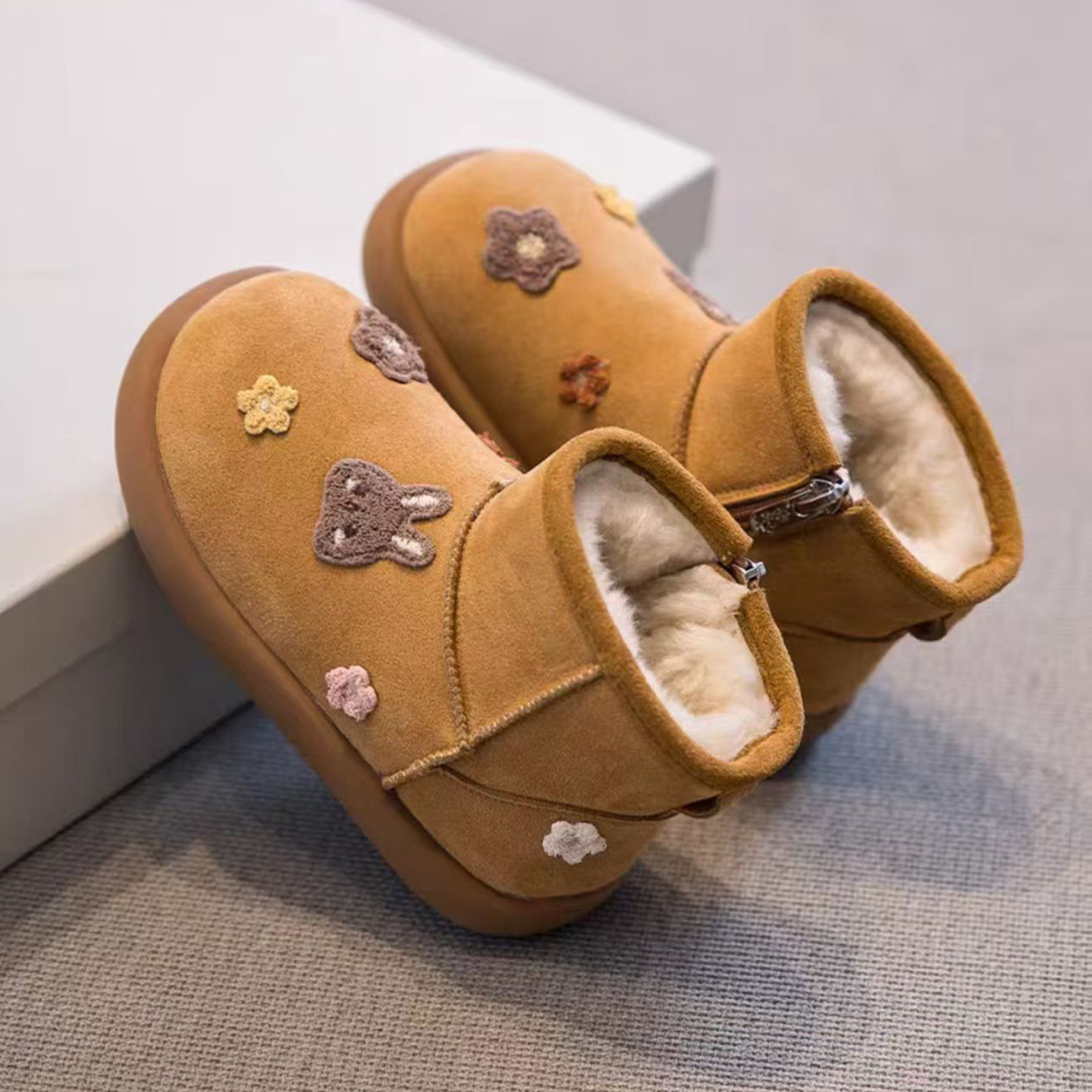 人本儿童鞋侧拉链雪地靴加厚轻便棉靴保暖棉鞋中小学生时尚短靴子,童鞋/婴儿鞋/亲子鞋,雪地靴,淘宝优惠券,粉丝福利购,淘宝优惠卷