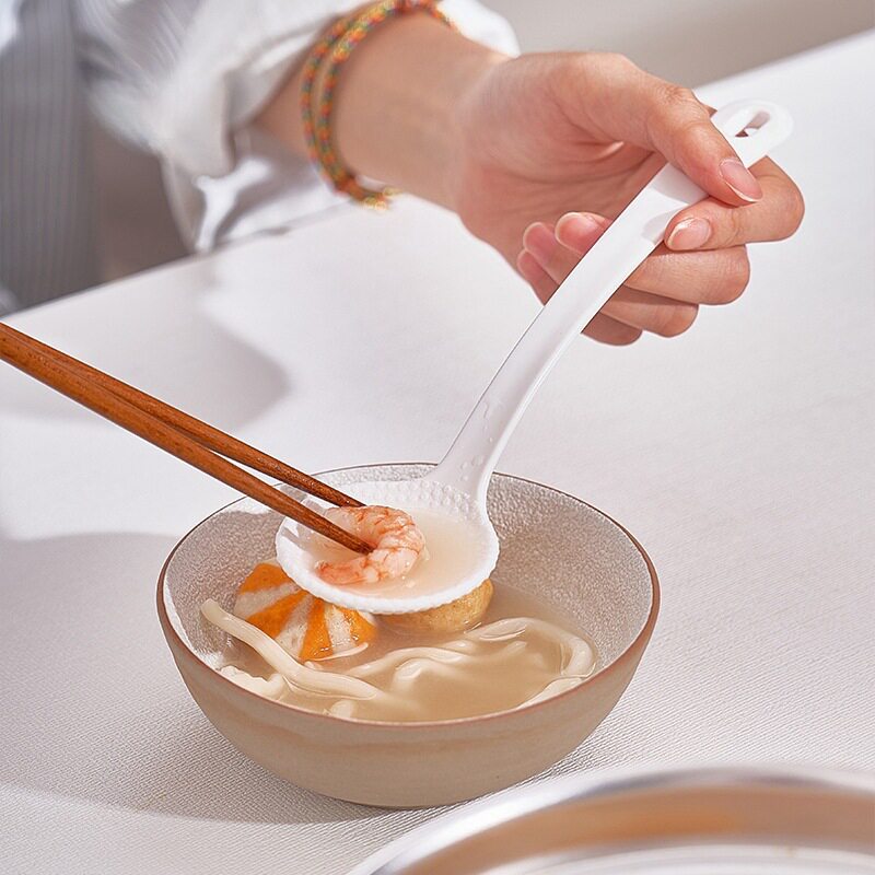 白色塑料不沾调料勺小汤勺食品勺
