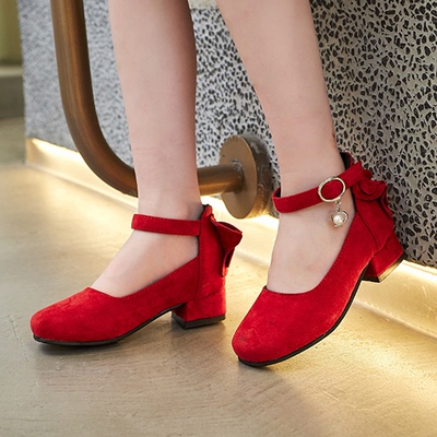 时尚韩版女童公主高跟鞋