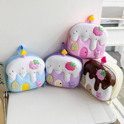 Ice‑Cream Shell Kids Backpack Lightweight Kindergarten Bag
