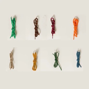 现货适配MIU家德训鞋带复古运动鞋拼色鞋带对版咖色