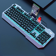 狼蛛F3010机械手感键盘鼠标套装有线电竞游戏台式机电脑办公专用