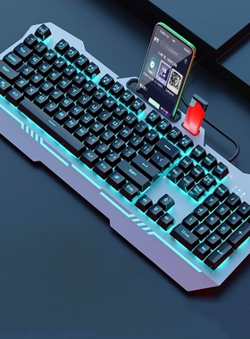 狼蛛F3010机械手感键盘鼠标套装有线电竞游戏台式机电脑办公专用