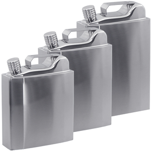 7斤油桶加厚304不锈钢酒壶随身户外便携套装 百事乐大小容量3