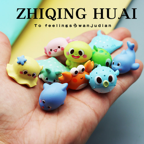 独立盲袋可爱卡通海洋动物螃蟹鱼