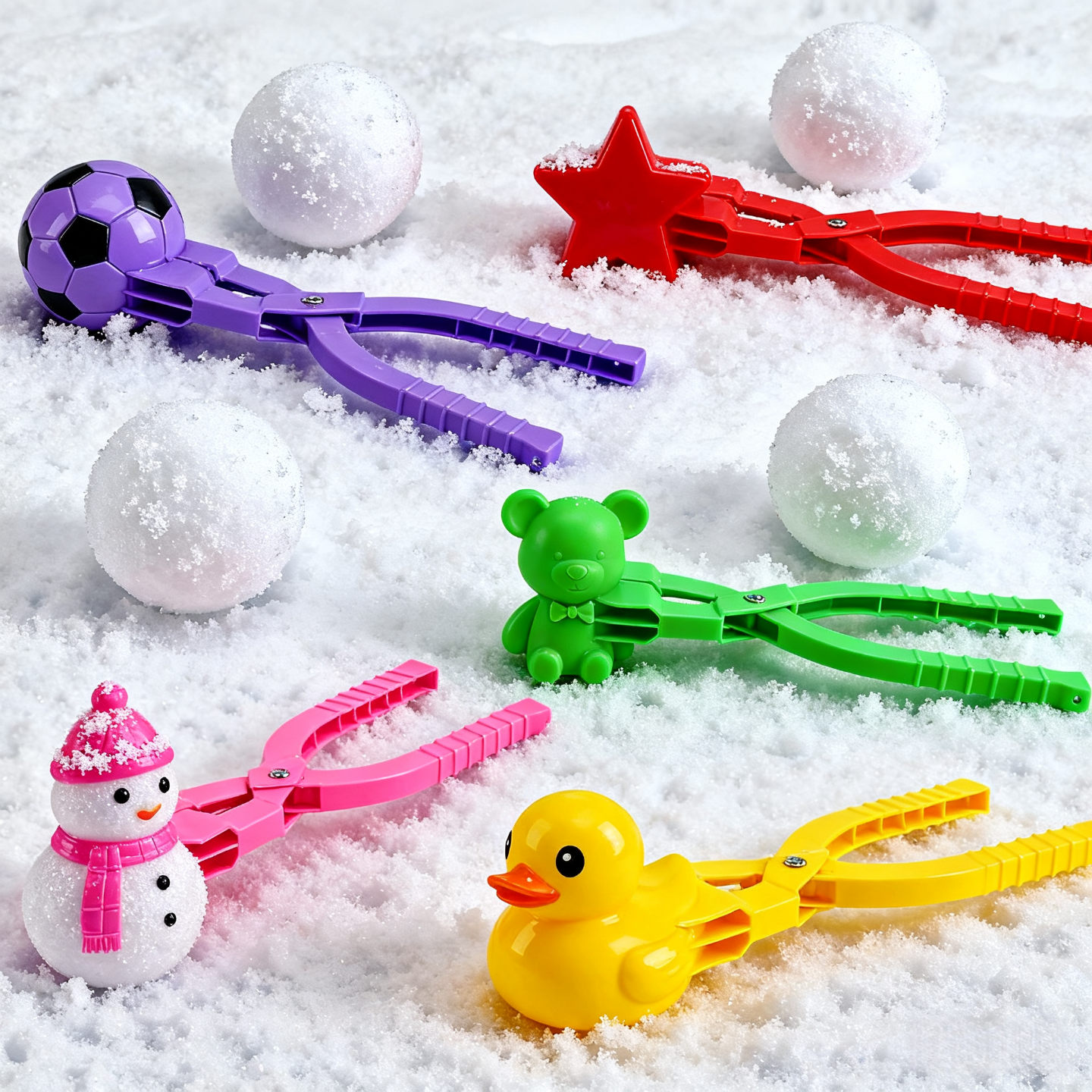 儿童打雪仗玩雪工具夹雪球模具