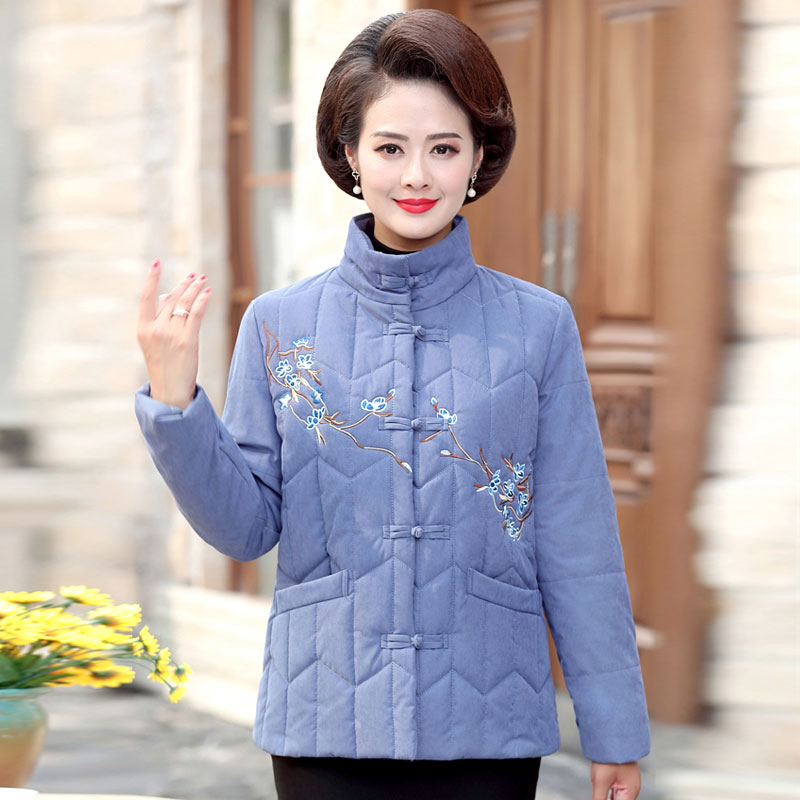 中老年女装秋冬装新款棉衣40-50岁中年妈妈装冬季时尚棉服外套