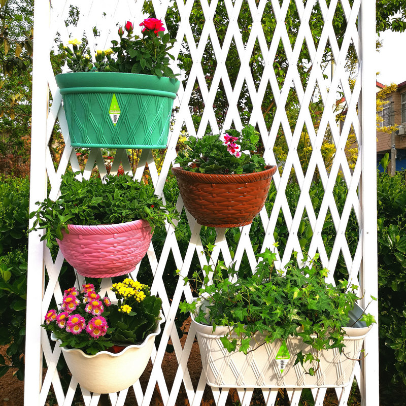 正品诚信仿藤编风格环保吊兰盆