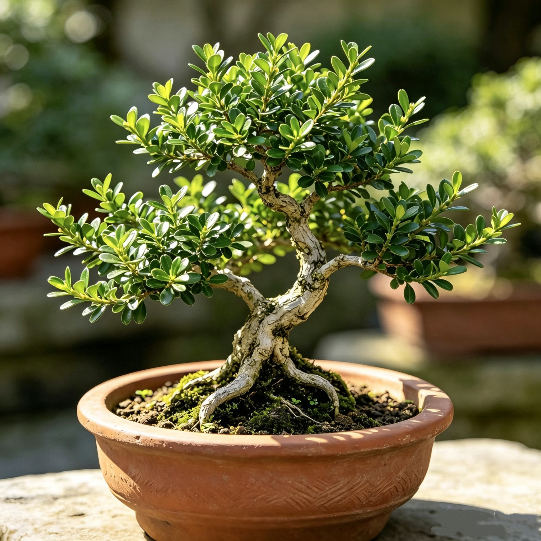 黄杨盆栽庭院老桩皱皮小叶四季常青植物叶黄杨阳台造型盆景造型