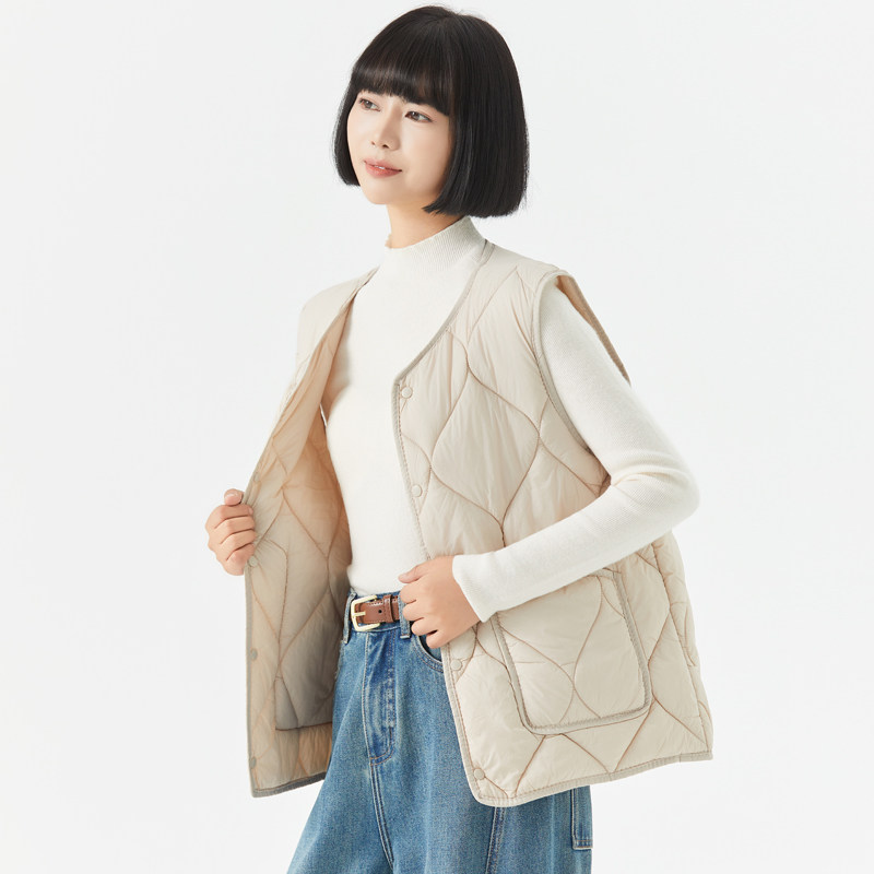 羽绒棉马甲女轻薄宽松大码