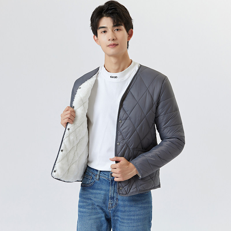 加绒秋冬季保暖内胆打底棉服