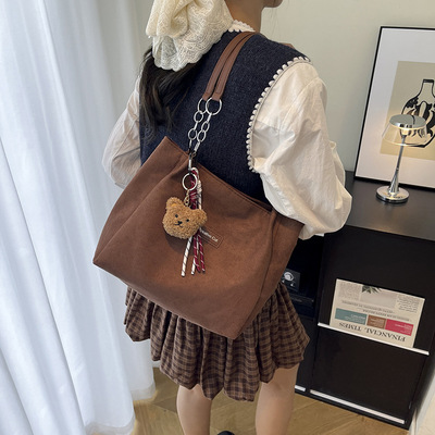 单肩包女款2025新款高级感包包小众轻奢百搭大容量日常通勤托特包