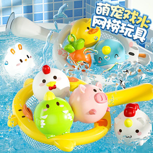 宝宝洗澡玩具婴儿花洒儿童戏水男游泳玩水网红小鸭子女孩浴室浴缸