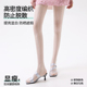 打底袜 纯欲可爱洛丽塔提花提亮连裤 银色直竖条丝袜女夏季 超薄款