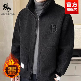 男款羊羔绒棉衣加绒加厚2025新款韩版外套秋冬季男女生体闲棉服潮