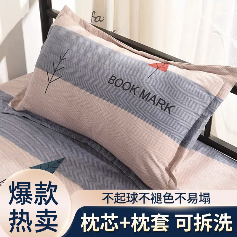枕头套和枕芯一套成人单人一只装护颈椎助睡眠官方旗舰店正品整头