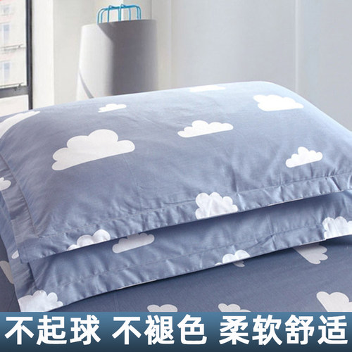 2024新款四季通用枕套48x74cm一对装家用枕巾忱头套单个儿童整套