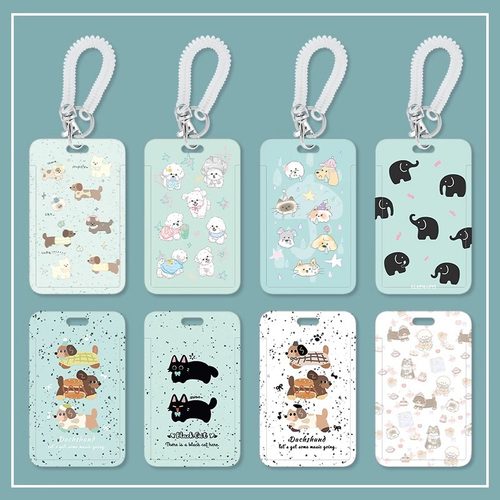 薄荷绿卡套学生饭卡校园公交地铁门禁卡证件保护套胸牌硬壳个性女