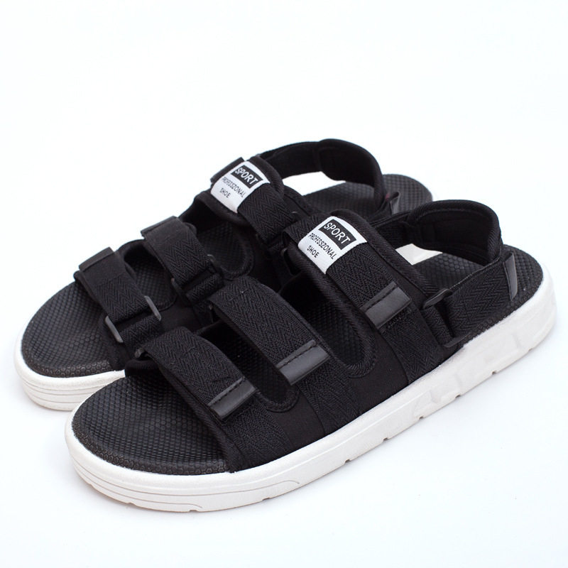 SANDALS MENS 2024 NEW SUMMER WEAR THICK-SOLED CASUAL TEEN DRIVING SPORTS BEACH INS TRENDY SHOES