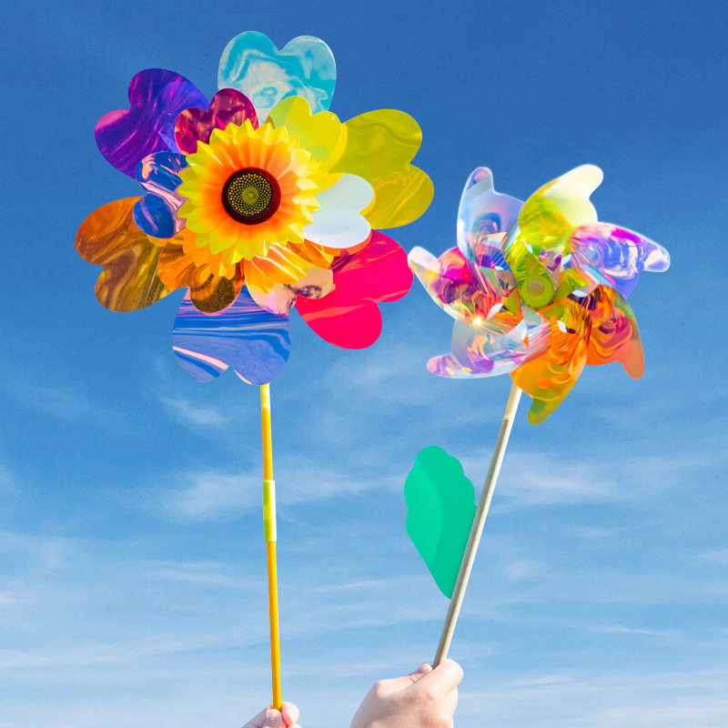 七彩风车装饰旋转户外野餐场景布置幼儿园儿童玩具拍照道具大号,玩具/童车/益智/积木/模型,风车,淘宝优惠券,粉丝福利购,淘宝优惠卷