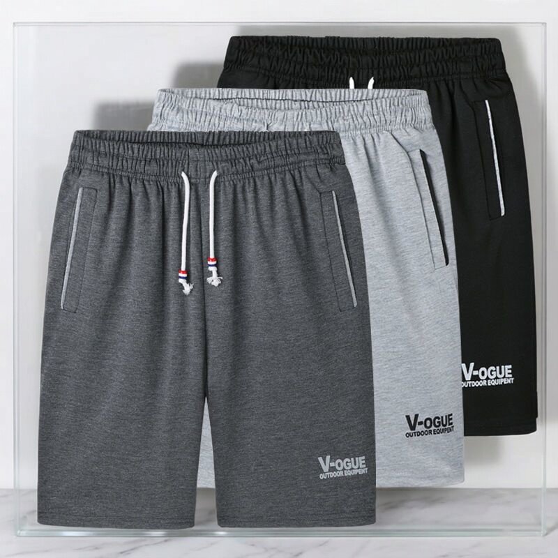 透气五分裤休闲宽松运动潮流中青年口袋沙滩2026夏季短裤男士薄款