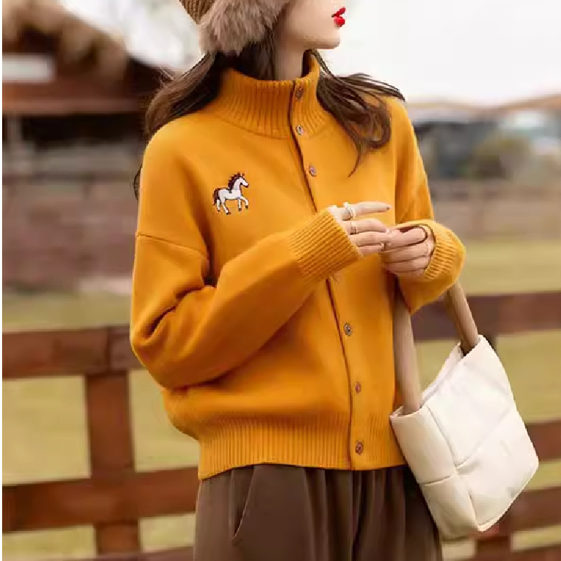 东莞大朗高端不起球针织开衫立领毛衣工厂直销秋冬旗舰店高领外套,女装/女士精品,毛衣,淘宝优惠券,粉丝福利购,淘宝优惠卷