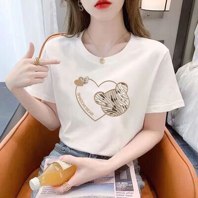 广州十三行女装高端欧货白马沙河市场T恤短袖纯棉深圳南油上衣女