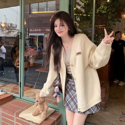 东莞大朗高端毛衣针织开衫外套不起球女正品早秋2025新款深圳南油