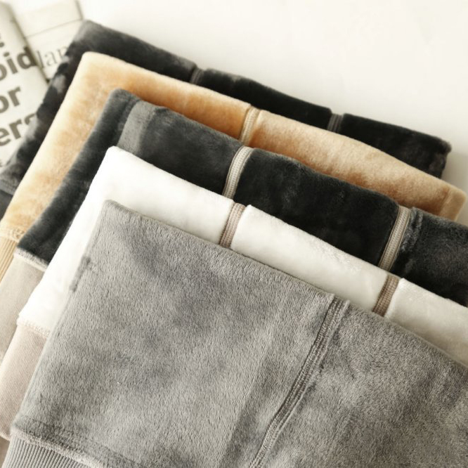 肤色微压紧身加绒打底裤