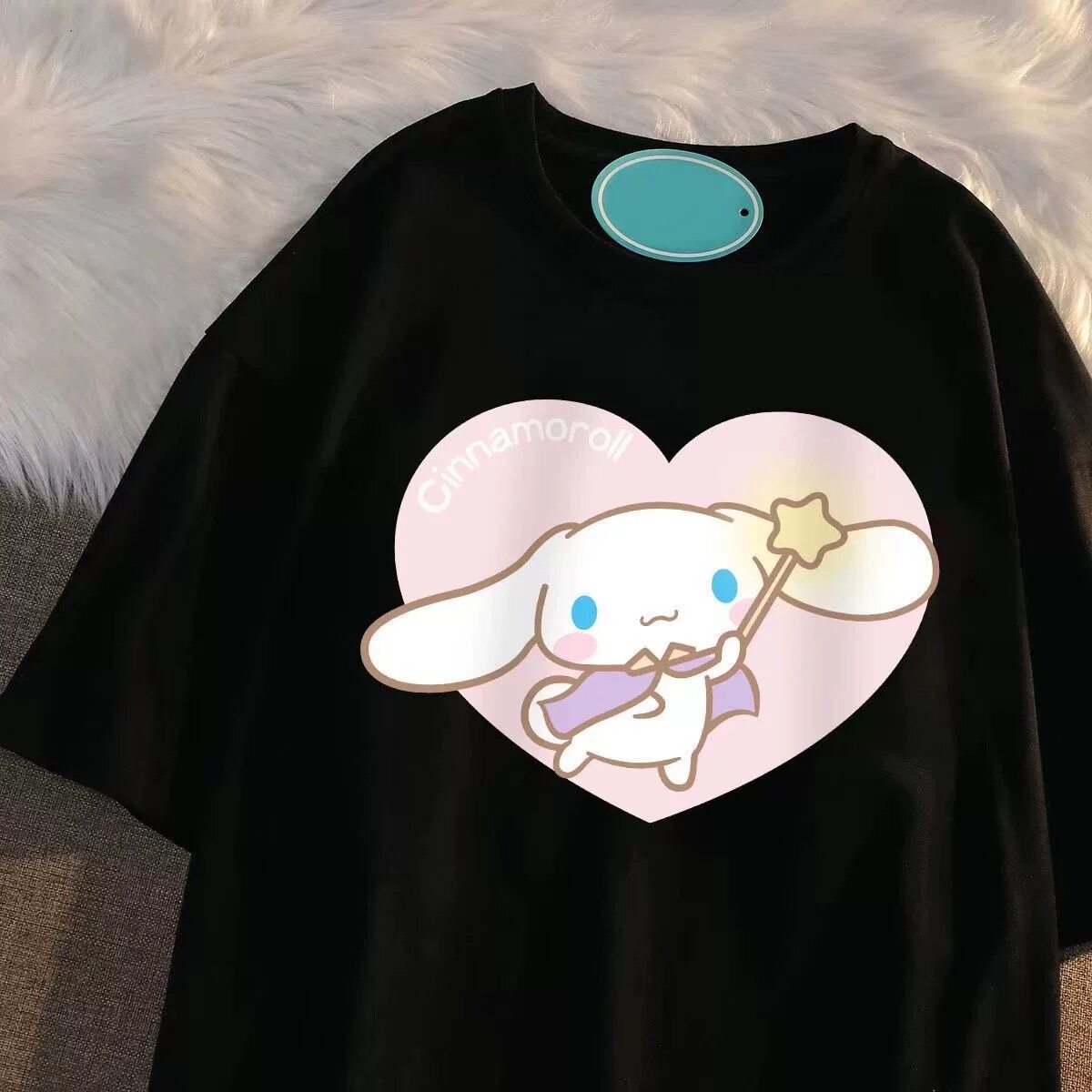 女童纯棉玉桂狗短袖T恤夏季