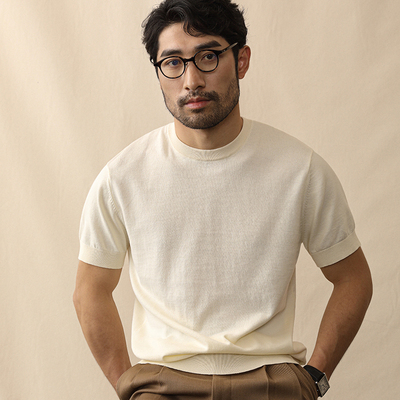 夏季圆领短袖休闲polo针织T恤