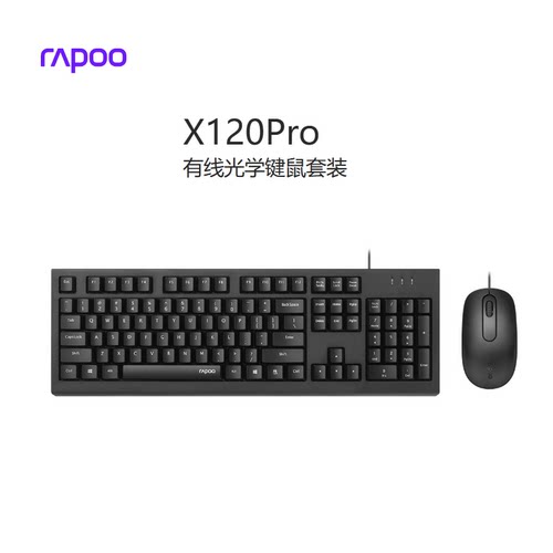双USB接口X120Pro办公雷柏