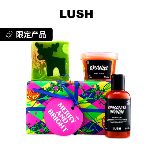 LUSH岚舒官方正品 欢乐璀璨礼盒 甜香沐浴露香皂 圣诞节限定礼物