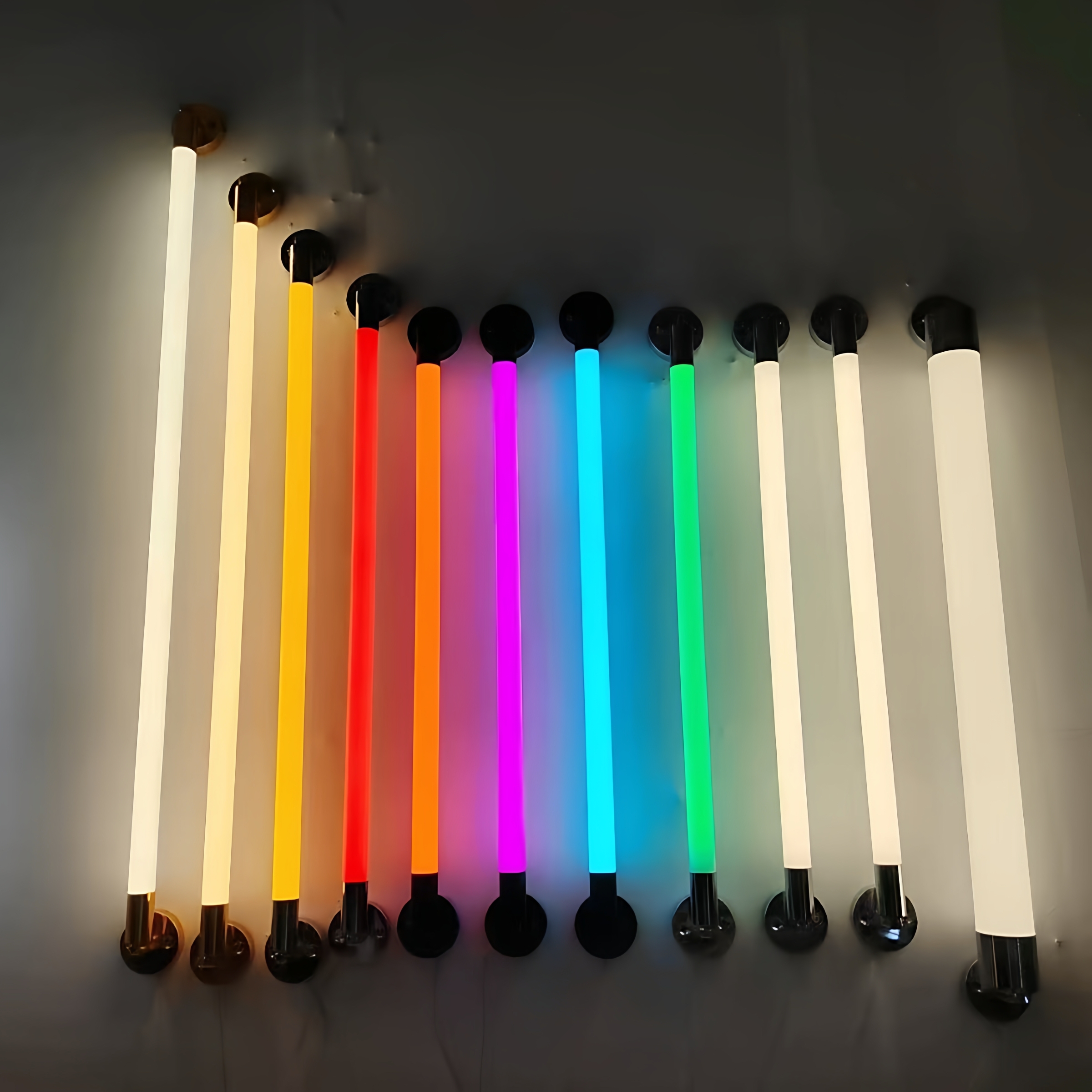 长条壁灯圆形壁装极简工业风灯管