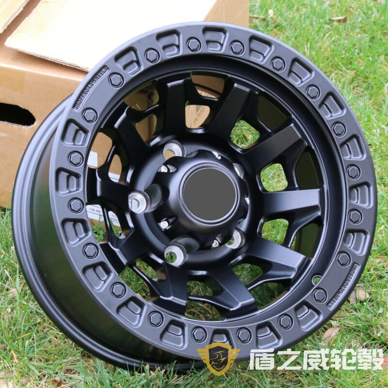 适用帕杰罗V33黑金刚吉普2500北京212战旗吉姆尼猎豹15寸负值轮毂