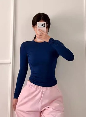 超柔软细腻TTWOLVESMellowSoft长款女士高弹亲肤健身运动长袖E12