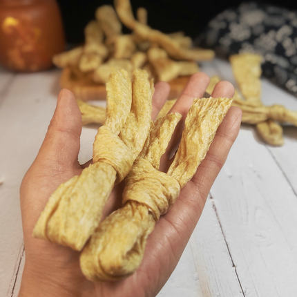 豆蔻结面筋扣干货板面食材麻辣烫火锅卤菜干面筋蛋白肉豆扣结商用