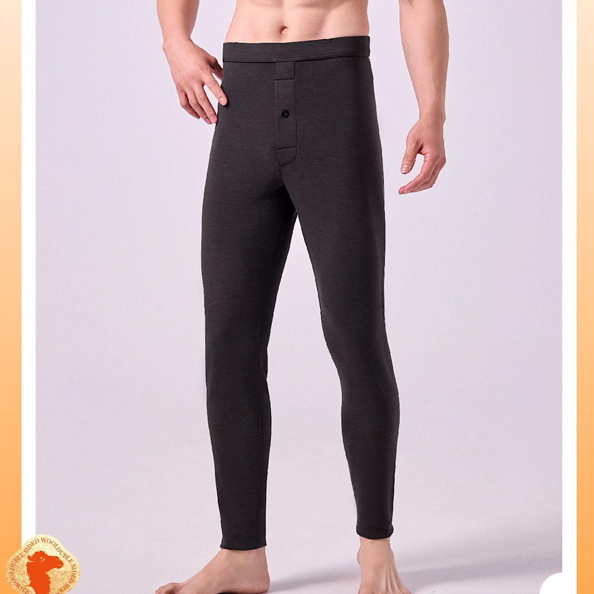 如锦驼绒男裤9167高腰云锦三层加厚款保暖裤东北过冬棉裤专柜正品