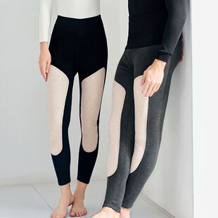 驰色加厚羊皮绒暖裤女6006高腰纯羊毛护膝男8006保暖裤加大厚秋裤