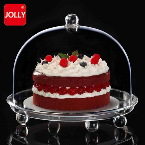 JOLLY蛋糕盒面包盒点心盒保鲜盒 塑料透明食品级亚克力烘焙食品盒