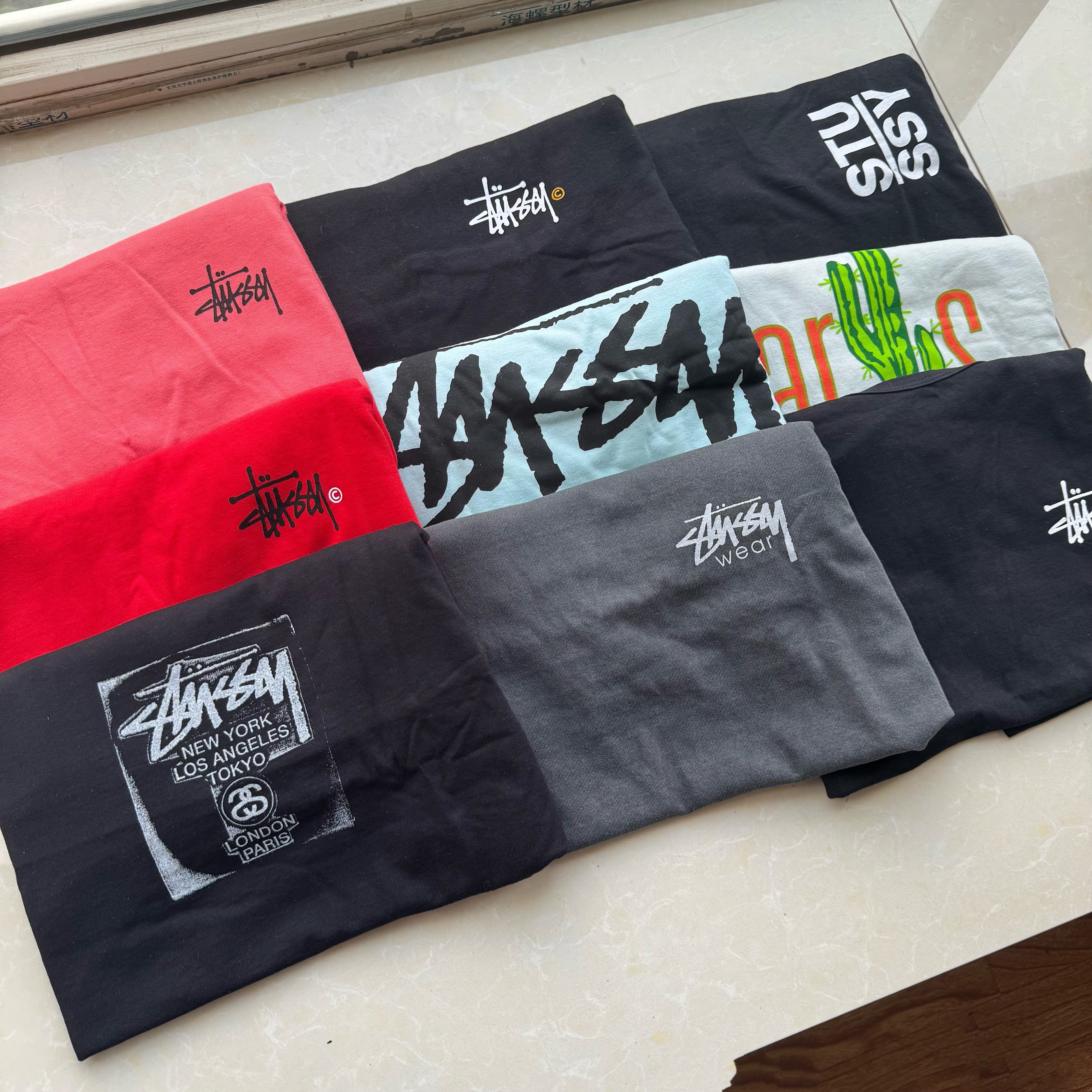 【超特价清仓】Stussy 美版 巡游基础basic logo tee 经典短袖T恤