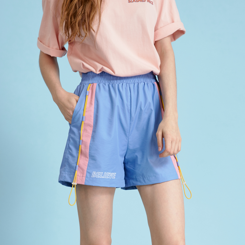pass休闲运动女2019新款抽绳夏短裤热销15件假一赔三