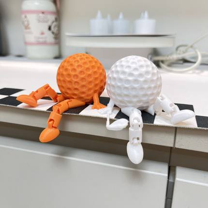 高尔夫摆件3D打印Golf Sitting Man高尔夫球坐姿小人工艺品礼物