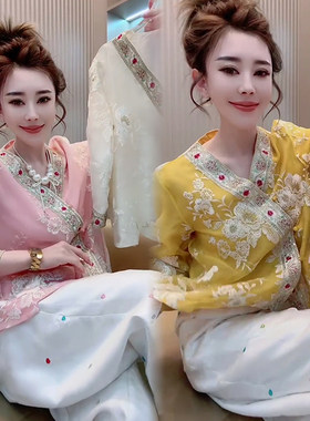 新中式国风暮云纱提花刺绣外套