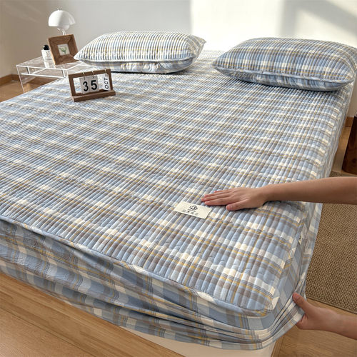 全棉床笠罩单件100纯棉夹棉床罩床套全包床垫保护罩2025新款四季3