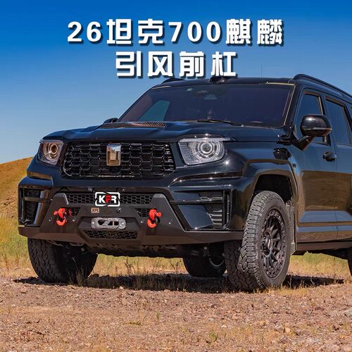 坦克700T 竞技冲沙半杠 绞盘防护前杠坦克700Z前保险杠越野防撞杠