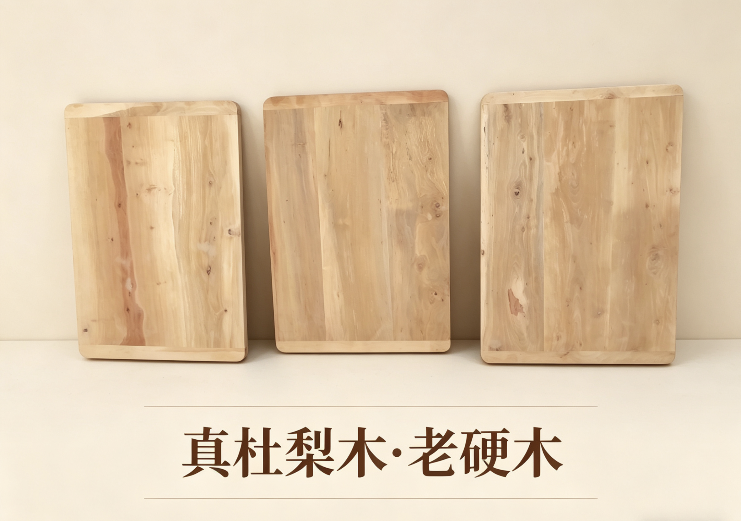 杜梨木擀面板大号实心整木案板家用和面菜板不易开裂梨木厨房砧板