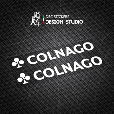 适用 自行车贴纸 COLNAGO梅花 前后叉上下管小标头盔装饰车贴