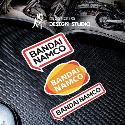 适用NAMCO BANDAI南梦宫 万代游戏玩具车身贴纸 摩托机车改装贴花