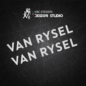 rysel车架贴纸斜梁横梁车把装 适用 自行车van 饰反光防水车贴